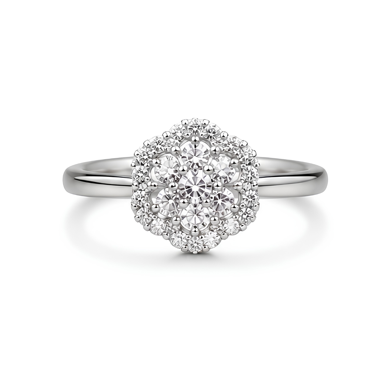 Snowflake sparkle ring
