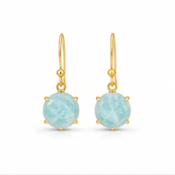 Celeste Blue Gem Earrings