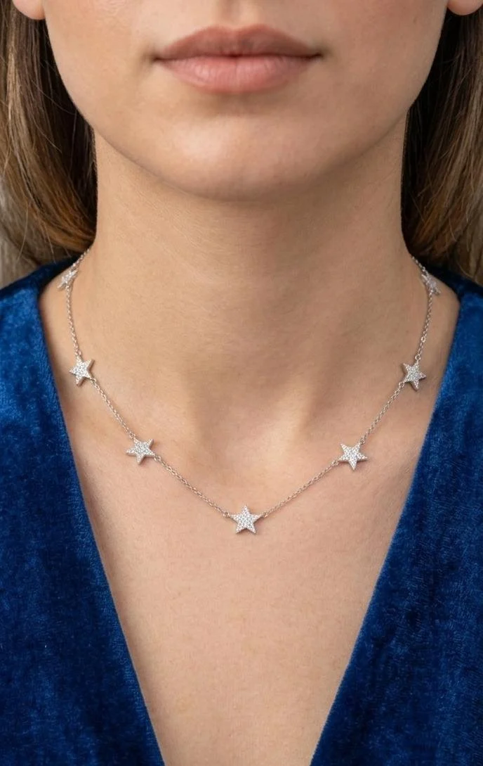 Silver Star Charm Necklace - Image 2