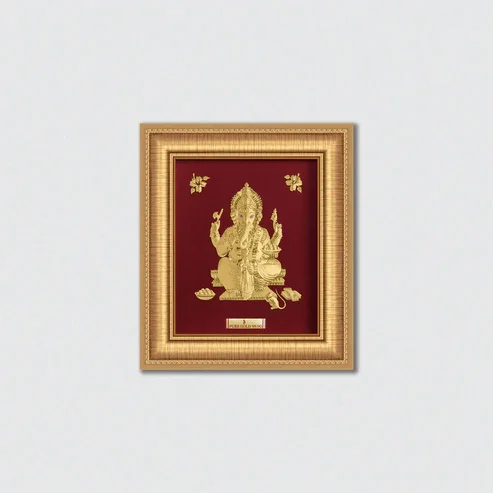 Shree Ganesh Divine Blessings 24KT Frame