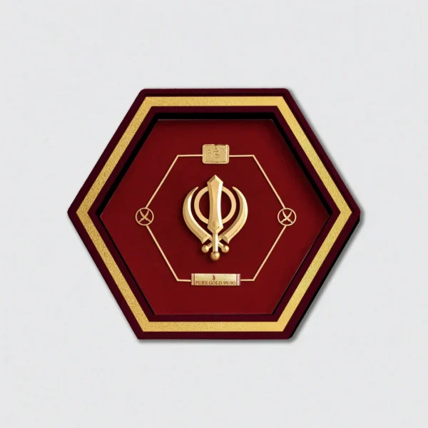 Khanda Sahib Divine Gold Artwork Frame
