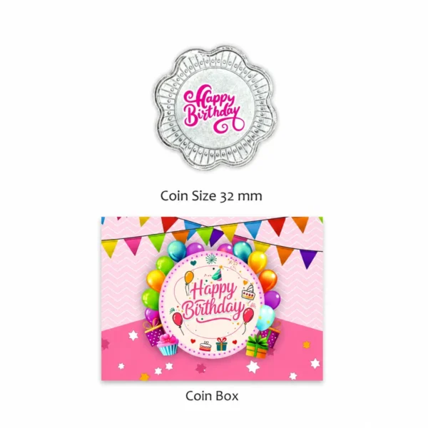 1 GRAM SILVER COIN BOX – HAPPY BIRTHDAY